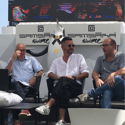 Pierfrancesco Pacoda, Stefano Caldari e Tito Pinton