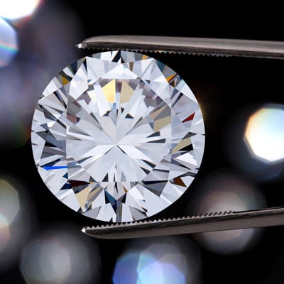 Immagine di un diamante per illustrare i diamanti che vengono forniti al negozio Gioie Riccione.