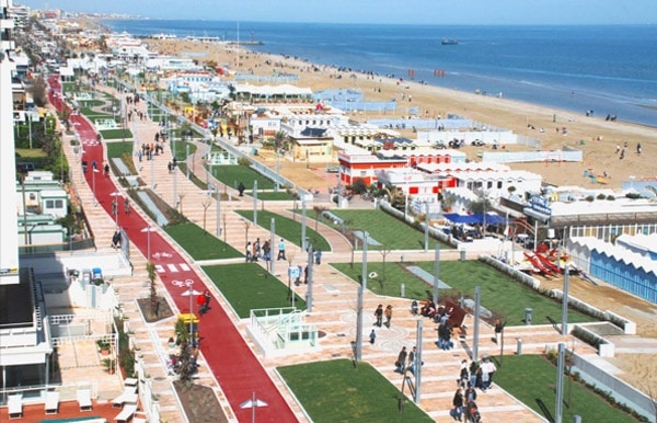 Le ciclabili sul lungomare riccionese