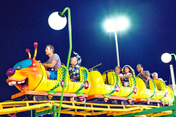 Luna park d'estate a Riccione